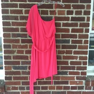 Express One Shoulder Wedding Guest Dress